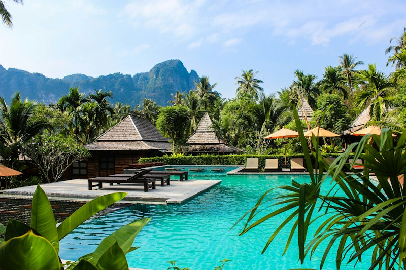 Luxury mountain lodge